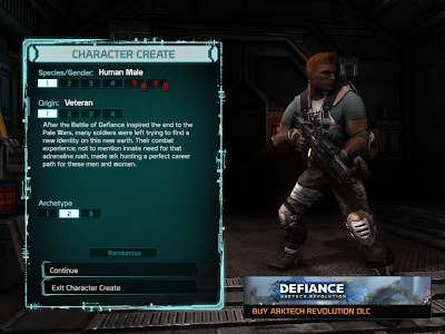 Defiance - Character Create