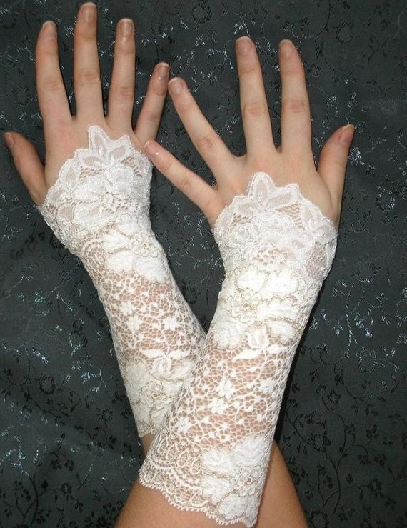 The Bridal Victorian White French Lace Cuffs is designed by experienced 