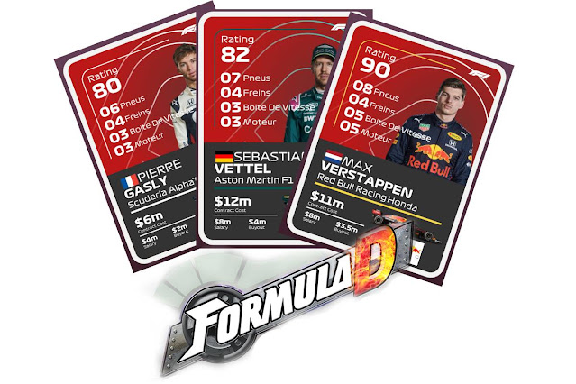 Tarjetas y coches de F1 2021 para Formula D