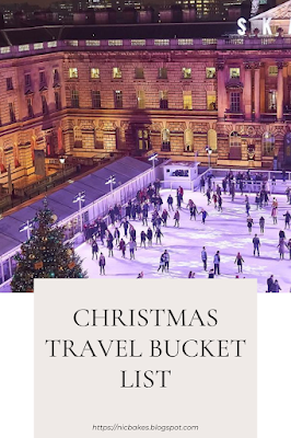 Pintrest graphic of post, featuring ice skating at somerset house, post title and my blog url