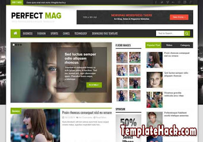 perfect mag news blogger template