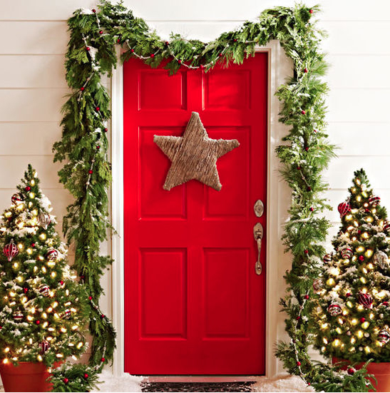 christmas, front dor, decoration, ideas, christmas front dor decoration ideas, frontdor decoration ideas, front porch, Christmas front porch, 