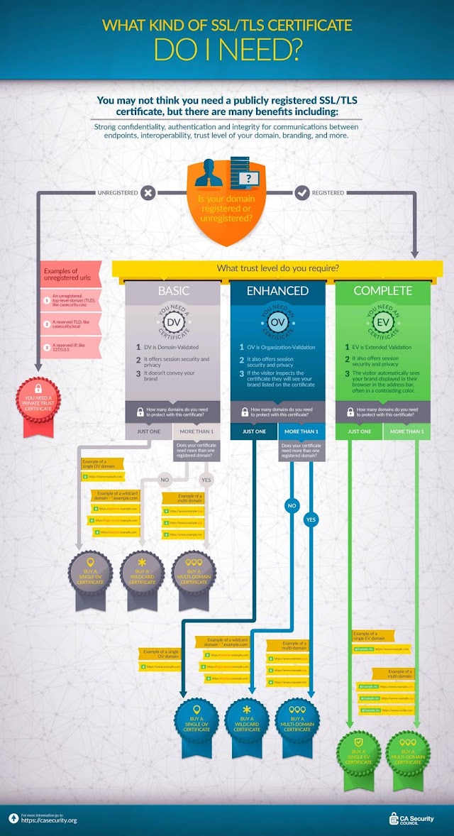 What kind of SSL / TLS certificate do I need? #cybersecurity