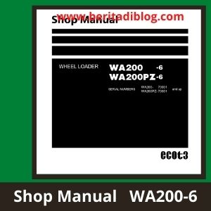 Komatsu shop manual wa200-6 wa200-6pz