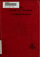 The Land of Promise, 1922 Heinemann - W. Somerset Maugham