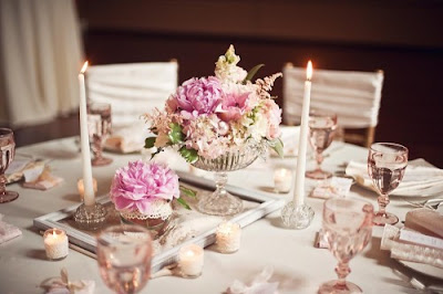 Romantic Vintage Wedding Centerpieces