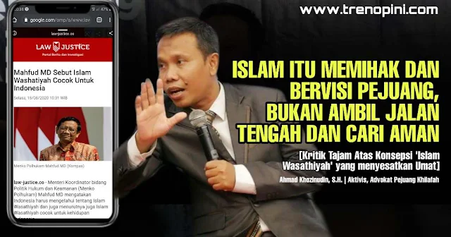 [Kritik Tajam Atas Konsepsi 'Islam Wasathiyah' yang menyesatkan Umat]