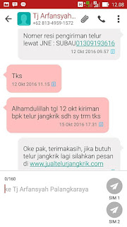 Testimoni dari pembeli telur jangkrik