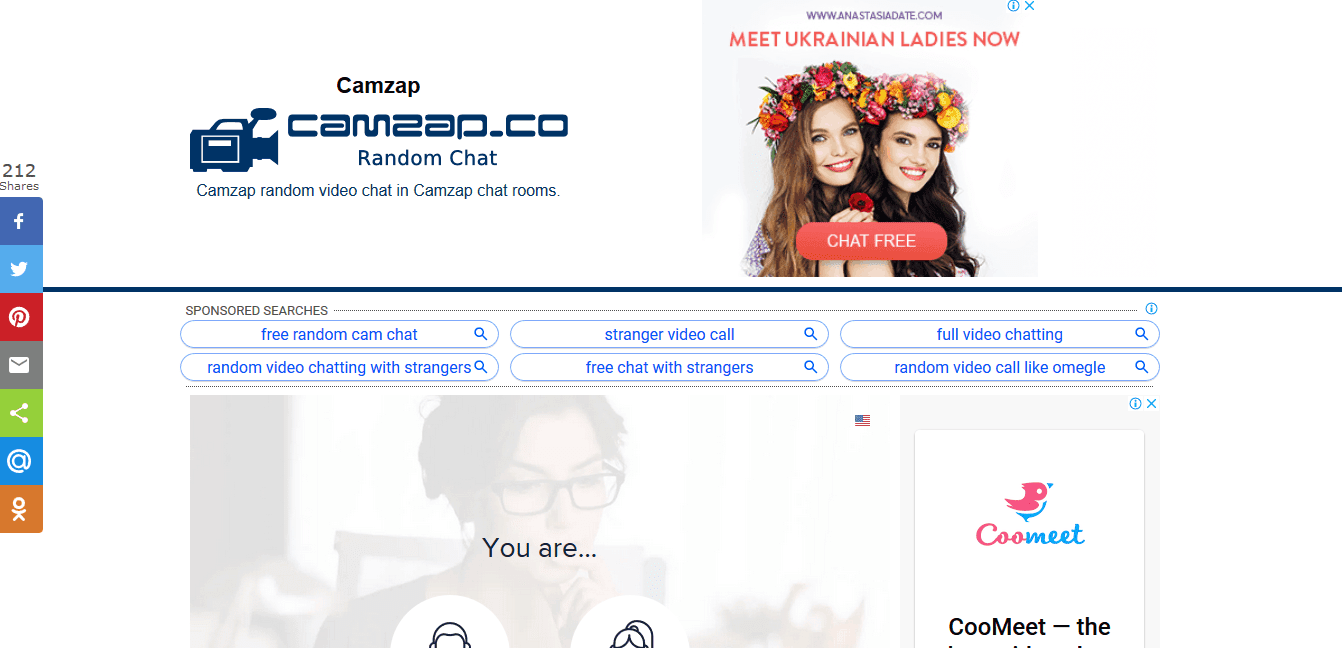 Camzap homepage