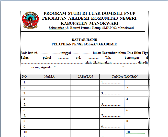 Contoh Berita Acara Bahasa Inggris - Kerja 1234