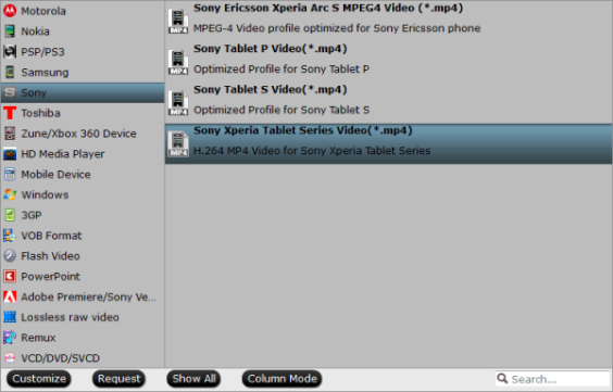 rip Blu-ray to sony xperia z 2/3 format 