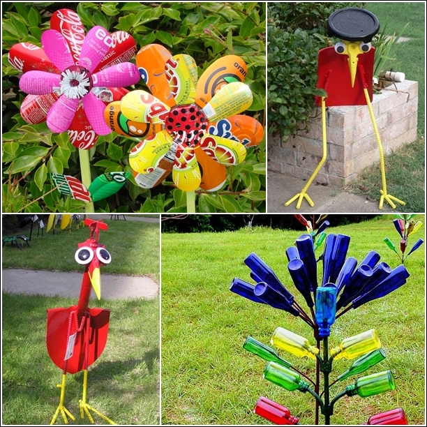 5 Amazing Garden Art Ideas  from Recycled  Materials  Idees 