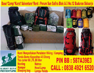 PERSEWAAN ALAT CAMPING HIKING SIDOARJO SURABAYA