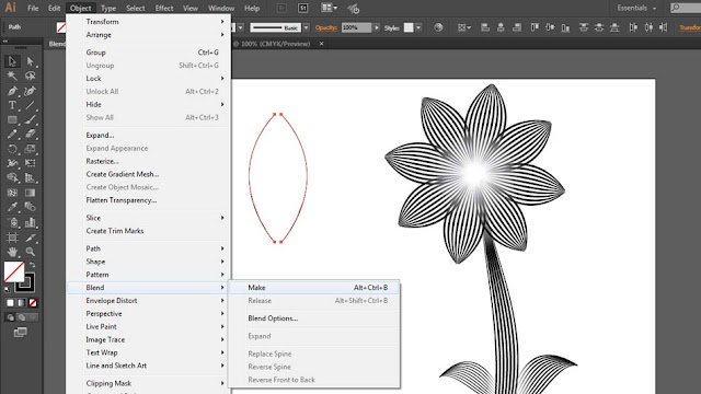 AdobeMasters.blogspot.com - Cara Menggunakan Blend Tools Di Adobe Illustrator
