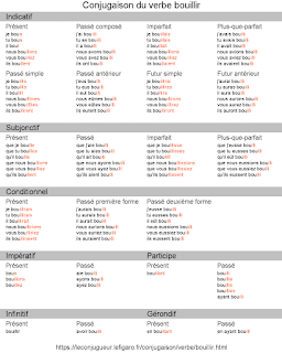   conjugaison bouillir, ils bouent, bouillir définition, je boue de l