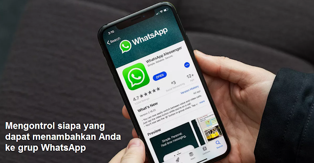 Mengontrol siapa yang dapat menambahkan Anda ke grup WhatsApp