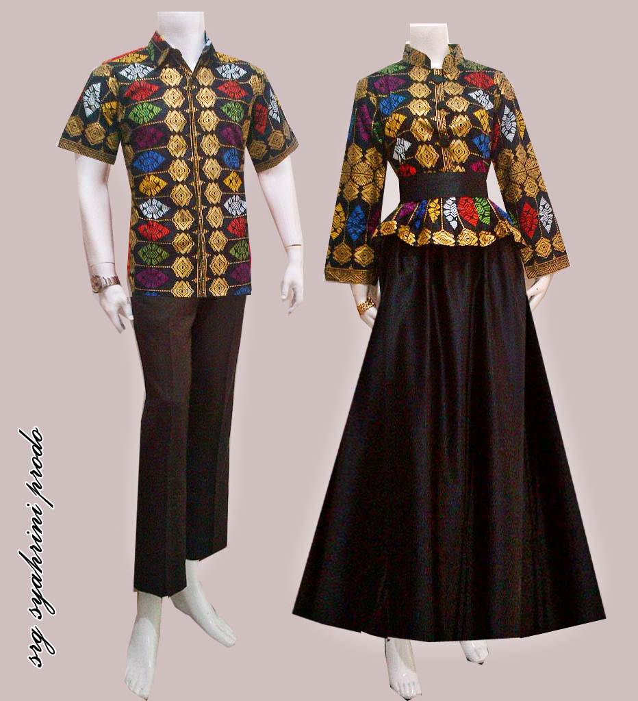 Baju Sarimbit  Gamis  Batik  Syahrini Prodo Batik  Bagoes Solo