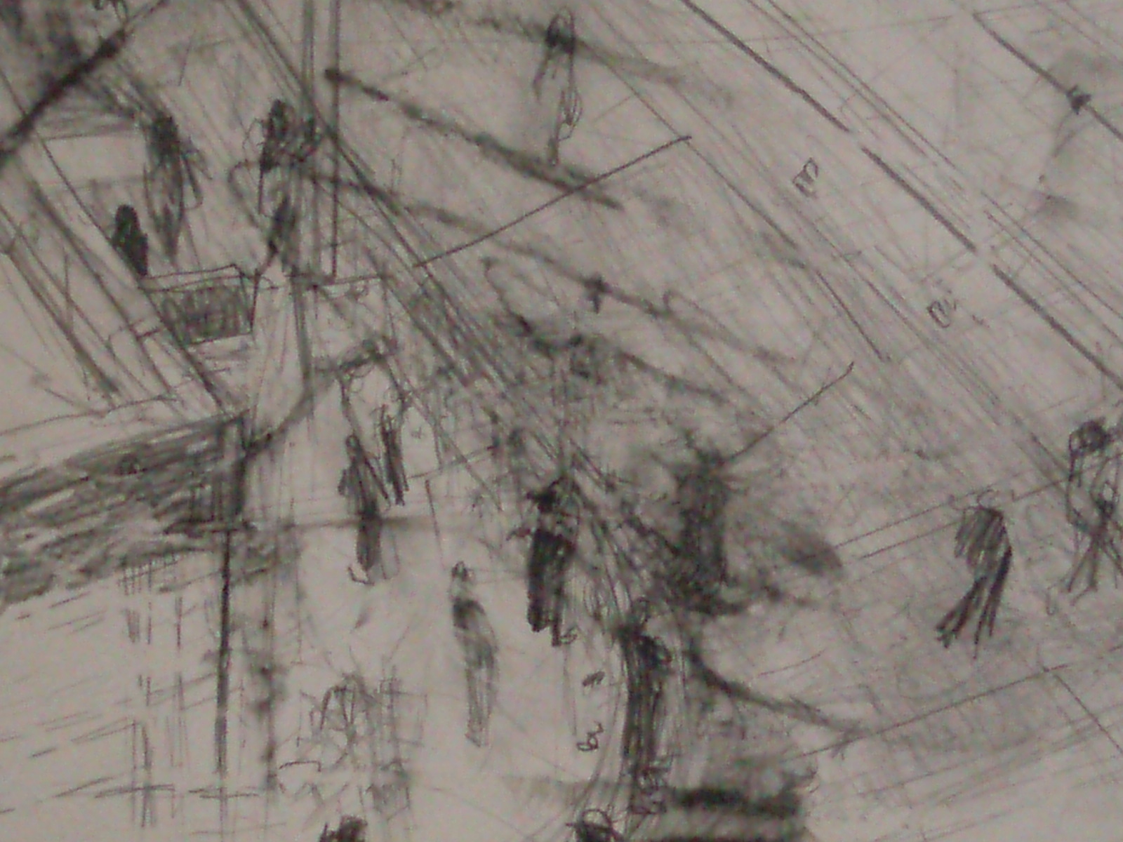 ... McCleary, A Beckett St (detail) 2007 (wax, pencil on paper ) SOLD