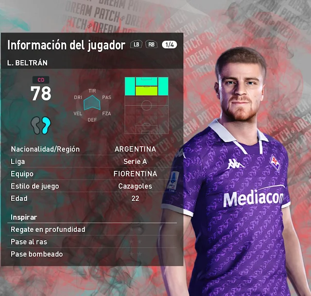 eFootball PES 2021 Faces Lucas Beltrán 2023