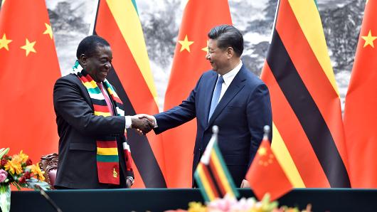 Mensagem de Xi Jinping reforça laços com o regime ditatorial no Zimbábue