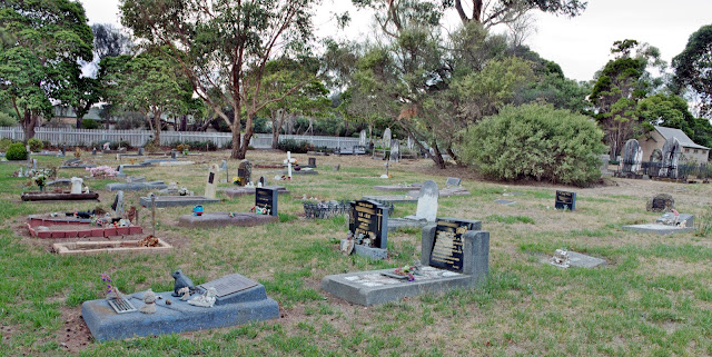 Image of children's graves - cemetery photography