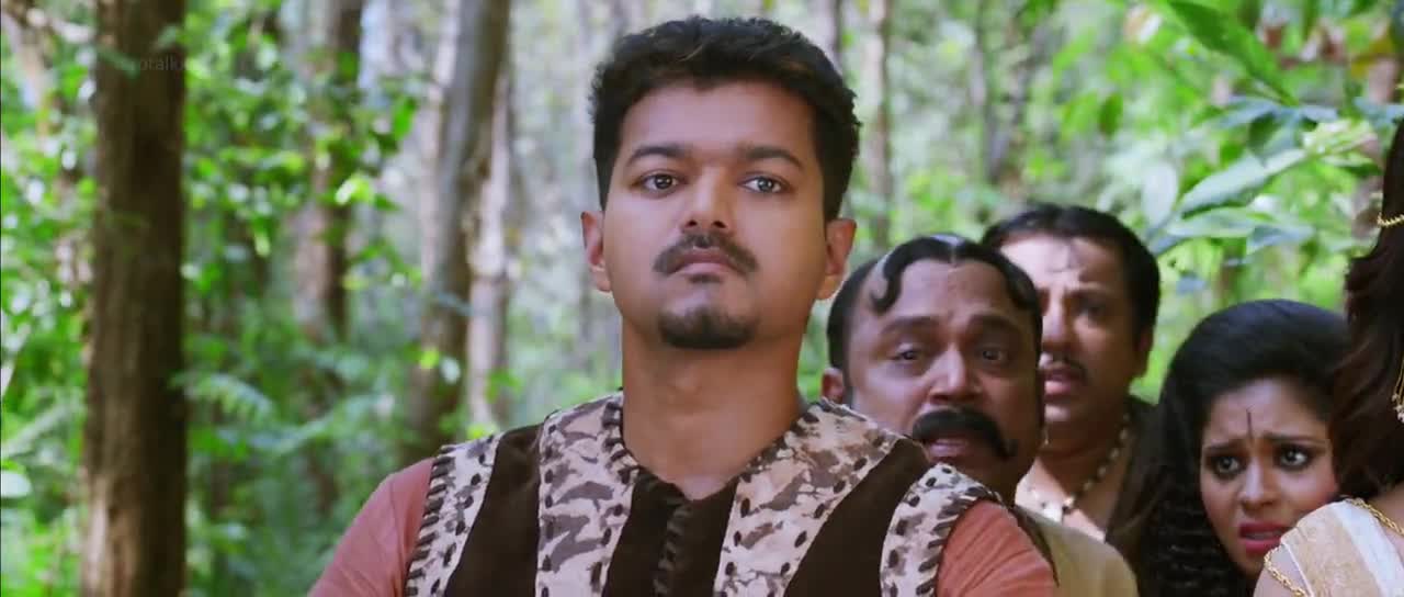 Screen Shot Of Tollywood Movie Puli (2015) In Tamil And Hindi Dubbed Full Movie Free Download And Watch Online at worldfree4u.com