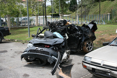 Crashed Toyota Vios