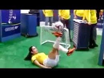 Hot Brazil Model with Amazing football Skills