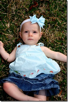 Finley laying in grass