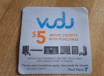FREE $5 VUDU Credits