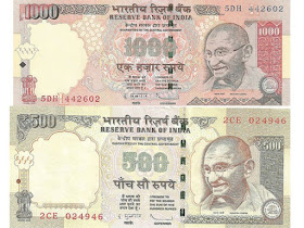 Old 500 Rs and 1000 Rs Notes