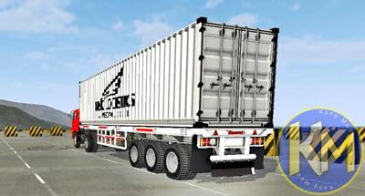 mod ud nissan pk trailer kontainer 40ft