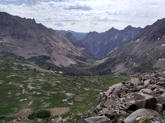 Johnson Creek from high above has quite the gentle U of a valley