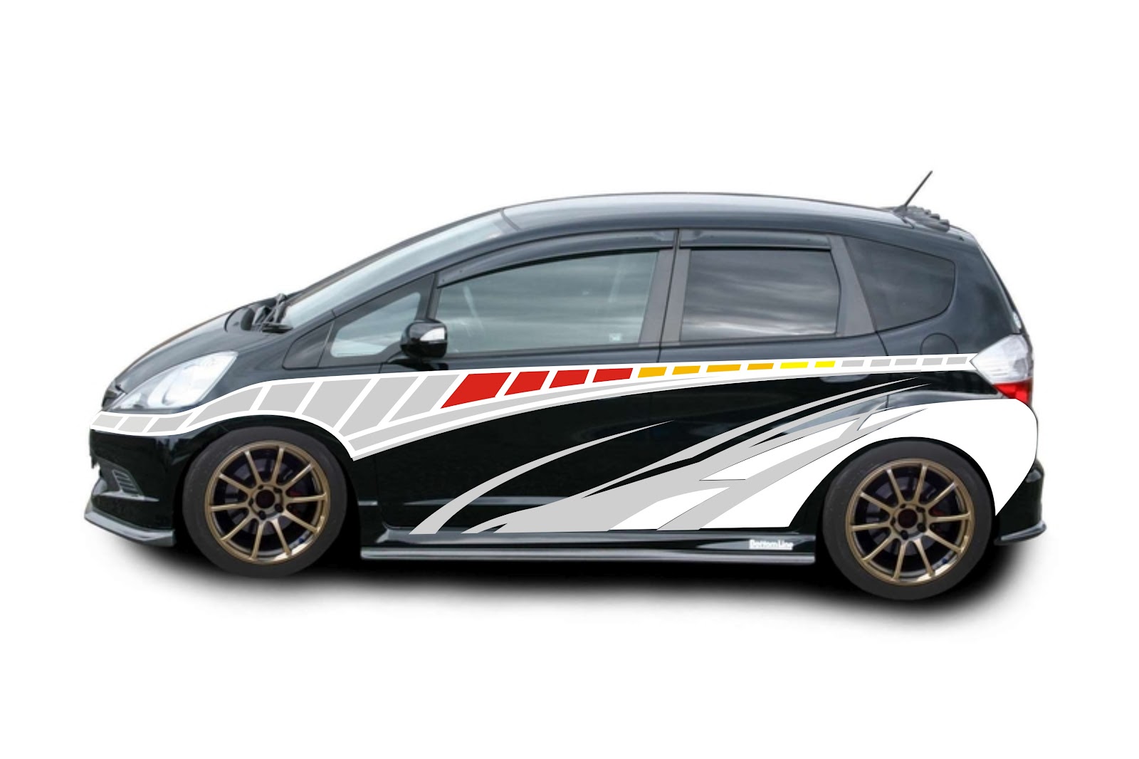 Gambar Modifikasi Cutting Sticker Honda Jazz Terlengkap