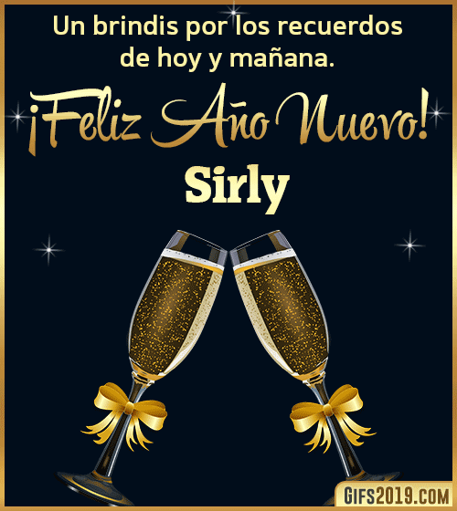Brindis de feliz año nuevo sirly