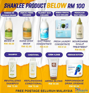 Senarai Harga Produk Barang Shaklee Tahun 2022 Bawah RM100