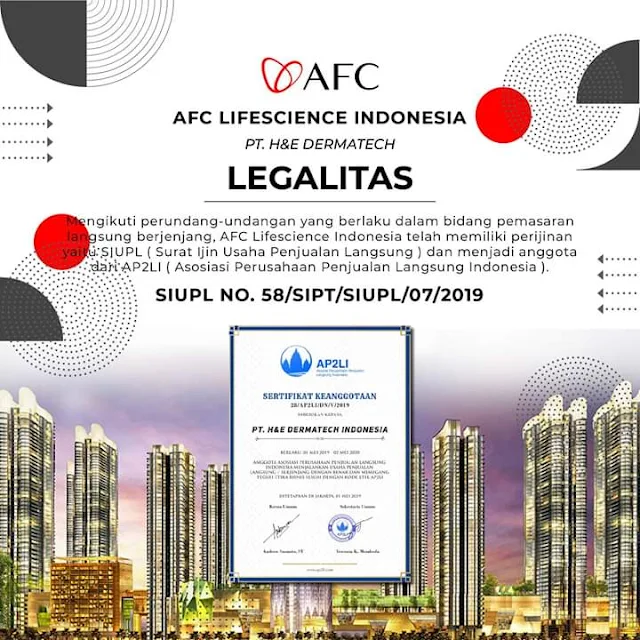 legalitas AFC Lifescience