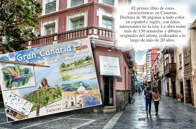 Libro de acuarelas de Gran Canaria. Patrimonio de acuarelas de Gran Canaria. Clases de acuarela.