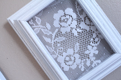 DIY: Framed Lace for Baby Girl Nursery