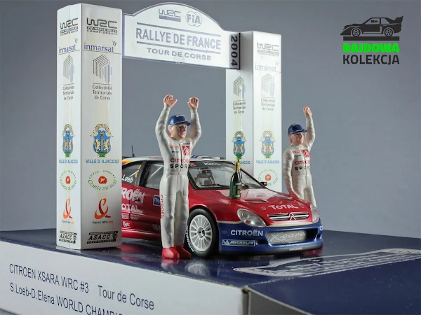 IXO RAM159 Citroen Xsara WRC  Rallye de France  World Champion 2004 Diorama