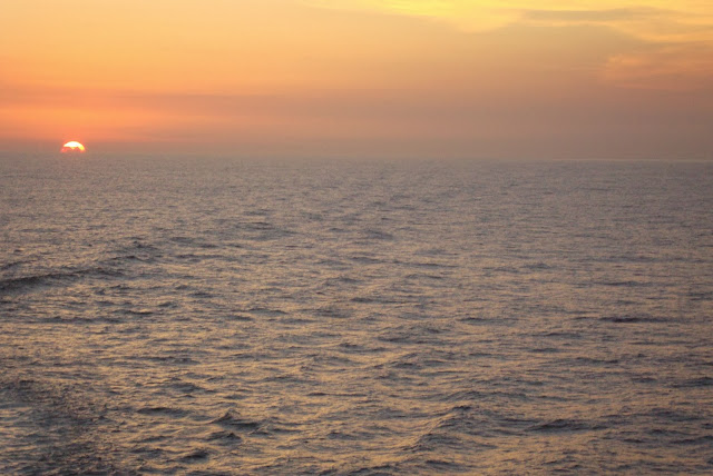 Pôr do sol em Búzios visto desde o navio MSC Preziosa