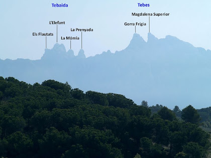 Vistes de les regions de Tebes i la Tebaida de Montserrat