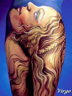 Virgo Body Art Optical Illusions Image