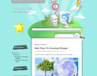 Techno City Blogger Template