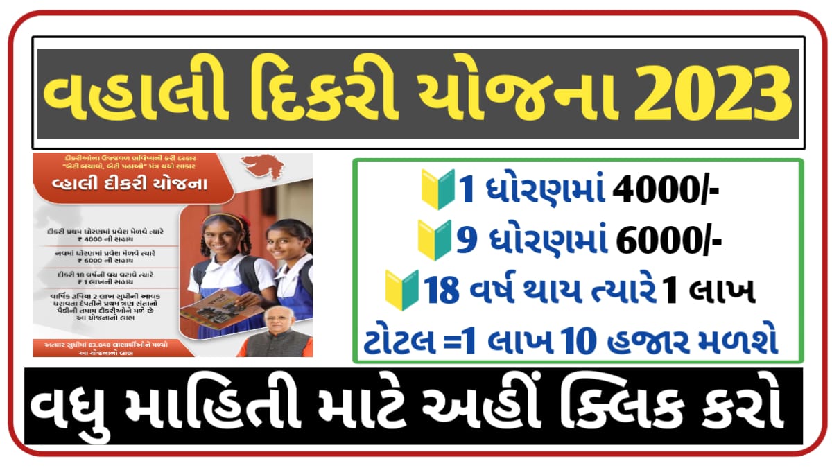 Gujarat Vahli Dikri Yojana Form 2023