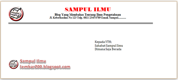 Cara Mudah Membuat Dan Print Amplop Di Word  Sampul Ilmu