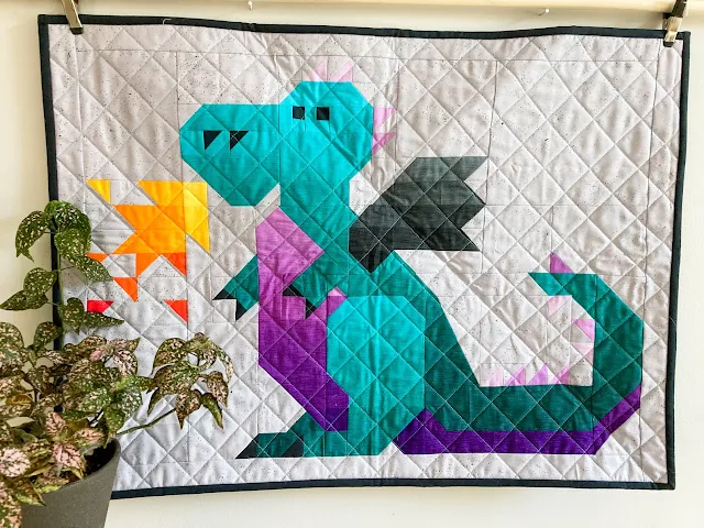 boris the dragon quilt