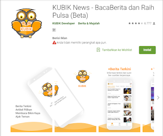  Cara mengahasilkan pulsa dari aplikasi kubik news untuk keperluan mendapat pulsa grati Kubik News, Dapatkan Pulsa Gratis Dari Aplikasi Penghasil Pulsa Termudah Ini!