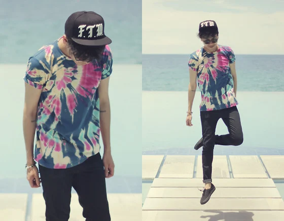 como fazer usar tie dye masculino