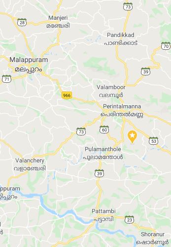 nearby towns around AMU Malappuram